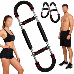 Twister Arm Trainer, verstellbares Brustmuskel-Trainingsgerät für Zuhause, Arm-Brust-Trainer mit Poster für Männer und Frauen
