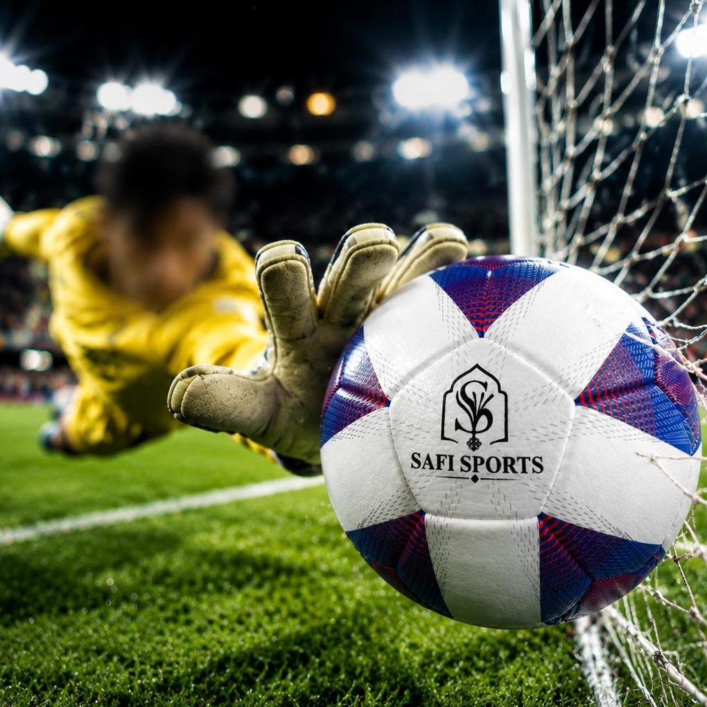 SAFI SPORTS Handgenähter Match Fußball Größe 5 – Profi-Spielball aus Premium PU für Training & Wettkampf – Bild 5