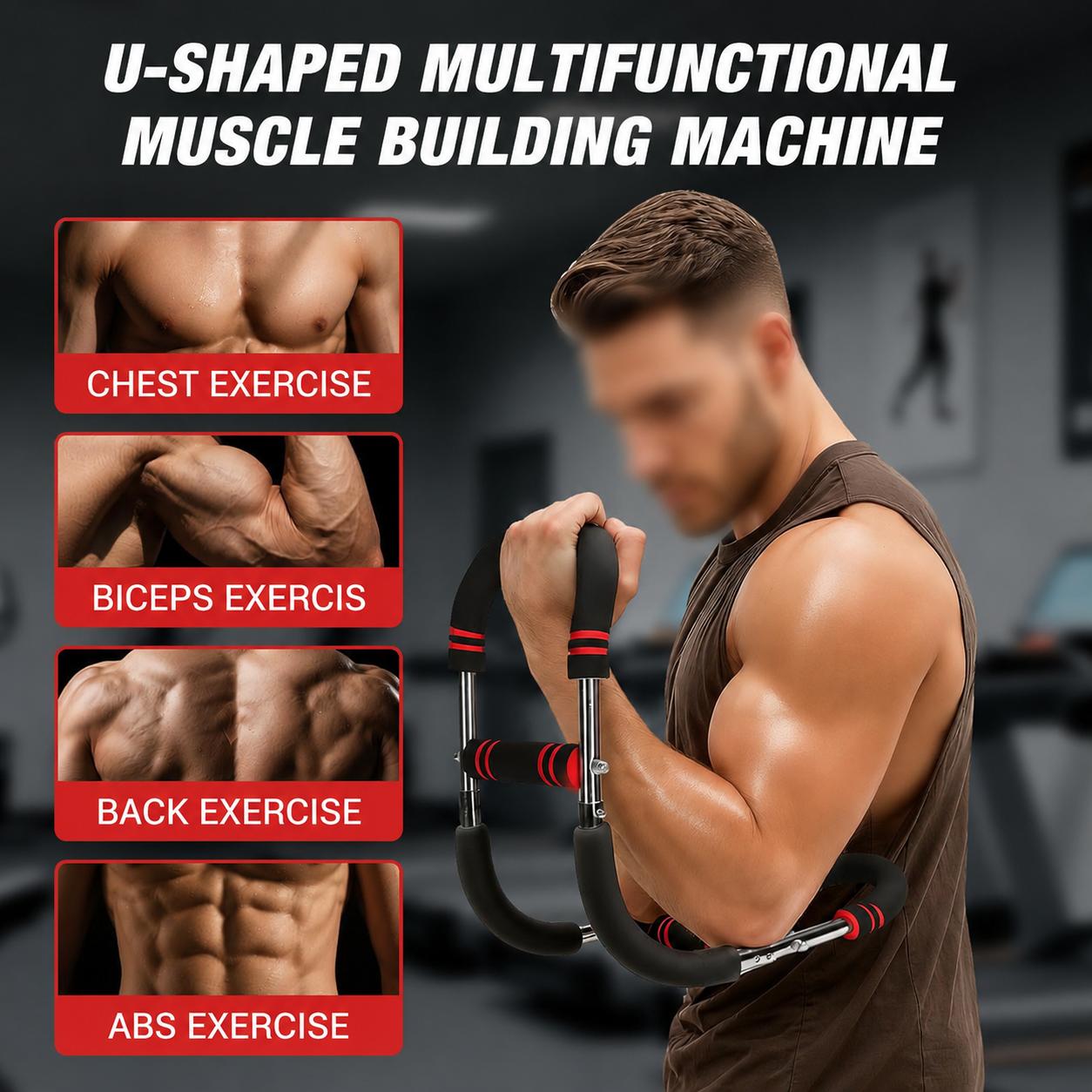 Twister Arm Trainer, verstellbares Brustmuskel-Trainingsgerät für Zuhause, Arm-Brust-Trainer mit Poster für Männer und Frauen – Bild 9